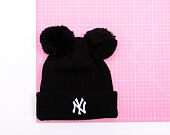 Damen Mütze New Era - MLB Double Pom Beanie - NY Yankees - Black / White