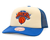 Kappe Mitchell & Ness - NBA Vintage Block Trucker - New York Knicks - Cream