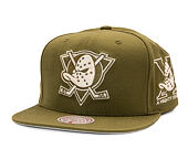 Kappe Mitchell & Ness - NHL Fashion Basic Snapback Vntg - Anaheim Ducks - Olive