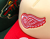 Kappe Mitchell & Ness - NHL Vintage Block Trucker - Detroit Red Wings - Cream