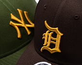 Kappe New Era - MLB WS Patch 9FORTY M-Crown - Detroit Tigers - Brown