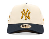 Kappe New Era - MLB WS Patch 9FORTY A-Frame - NY Yankees - Cream / Navy