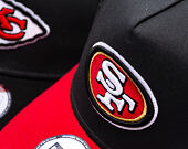Kappe New Era - NFL Charcoal Drop 9FORTY A-Frame - San Francisco 49Ers - Steel Clouds / Scarlet
