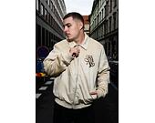 Jacke Karl Kani - Legacy Faux Suede Bowling Jacke - Beige