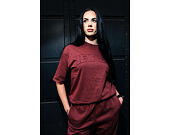 T-Shirt New Era - Branded Washed Oversized Tee - Burgundy