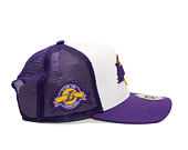 Kappe New Era - NBA Side Patch 9FORTY - A-Frame Trucker - LA Lakers - Purple