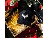 Kappe Reflection Luxury Samt Strasssteine Schwarz / Weiß