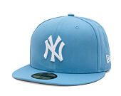 Kappe New Era - MLB Seasonal 59FIFTY - NY Yankees - Sky Blue / Pink UV