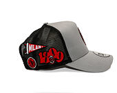 Kappe New Era -  Patch 9FORTY Trucker - Ac Milan - Grey