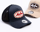 Kappe New Era - Branded Oval Canvas Distress 9FORTY Trucker - Navy