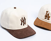 Kappe New Era - MLB Suede Visor 9FIFTY A-Frame - NY Yankees - Cream