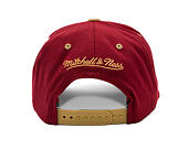 Kappe Mitchell & Ness - NBA Team Arch Snapback - Cleveland Cavaliers - Dark Red / Gold