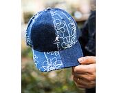 Kappe Kangol - TRENDS PACK - Denim Mashup Baseball - Medium Blue Floral