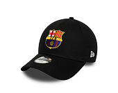 Kinder Kappe New Era - Core Logo 9FORTY Kids - Barcelona FC - Black