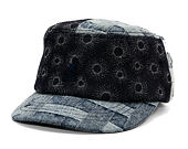 Kappe Kangol - TRENDS PACK - Denim Mashup Army Cap - Blue Picnic