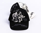 Kappe Ed Hardy - Mono Giant Dragon Twill Front Mesh Trucker - Black/Black