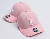 Kinder Kappe New Era - MLB Linen 9FORTY M-CROWN - LA Dodgers - Pink Rouge / White