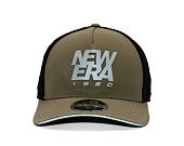 Kappe New Era - Branded Reflective 9FORTY M-CROWN A-Frame Trucker - New Olive