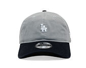 Kappe New Era - MLB Mini Logo Washed Contrast 9TWENTY - LA Dodgers - Grey / Navy