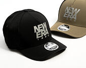 Kappe New Era - Branded Reflective 9FORTY M-CROWN A-Frame Trucker - Black