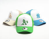Kappe New Era - MLB Essential 9FORTY A-Frame Trucker - Oakland Athletics - Green / White