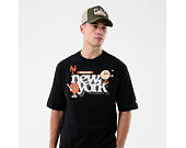 T-Shirt New Era - MLB Icon Graphic Tee - NY Mets - Black