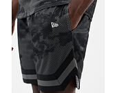 Shorts New Era - Branded Print Mesh Shorts - Black