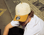 Kappe New Era - MLB Mini Logo Washed Contrast 9TWENTY - NY Mets - Cream / Dusted Ochre