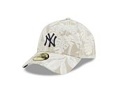 Kappe New Era - MLB Three Looms "Leafy Palm" 59FORTY A-Frame - NY Yankees - Stone