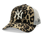 Damen Kappe New Era - MLB Summer Leopard 9FORTY M-CROWN A-Frame Trucker - NY Yankees - Brown