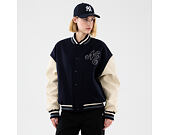 Jacke New Era - Branded Oversized Varsity Jacket - Navy