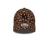 Damen Kappe New Era - MLB Leopard Cord 9FORTY - NY Yankees - Stone / Black