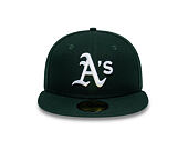 Kappe New Era - MLB League Essential 59FIFTY - Oakland Athletics - Green / White