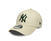 Kappe New Era - MLB League Essential 9FORTY - NY Yankees - Stone / Cilantro Green