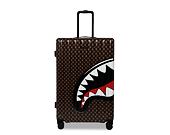 Tasche Sprayground - Sharks In Paris Wtf Bubble Brown Check Full-Size Luggage