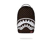 Rucksack Sprayground - Brown And Cream Drip Check Shark Backpack