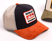 Kappe New Era - Branded Patch Cord 9FORTY A-Frame Trucker - Navy / Warm Flame