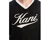 T-Shirt Karl Kani - Cursive Varsity Crochet Boxy T-Shirt Black