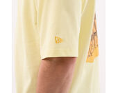 T-Shirt New Era - Branded Beach Party Graphic Oversized Tee - Yellow