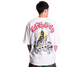 T-Shirt Ed Hardy - Mens Don Wolf Eagle Panther Relaxed T-Shirt - White
