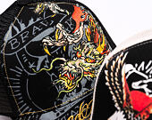 Kappe Ed Hardy - Unisex Crawling Dragon 5 Panel Trucker Cap - Black