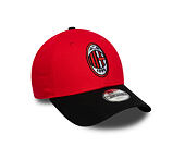 Kinder Kappe New Era - Contrast Stitch 9FORTY - AC MILAN - Scarlet
