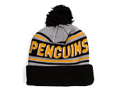 Mütze New Era - NHL Evergreen Wordmark Pom Medium Knit - Pittsburgh Penguins - Team Color
