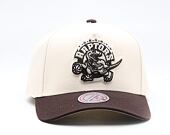 Kappe Mitchell & Ness - NBA Brown And Cream Pro Snapback Hwc - Toronto Raptors - Cream