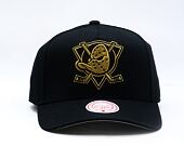 Kappe Mitchell & Ness - NHL Black And Gold Pro Snapback Vntg - Anaheim Ducks - Black