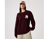 Pullover New Era - MLB Waffle Knit Crew - NY Yankees - Maroon
