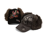 Kappe Ed Hardy - Crawling Dragon Trapper - Black